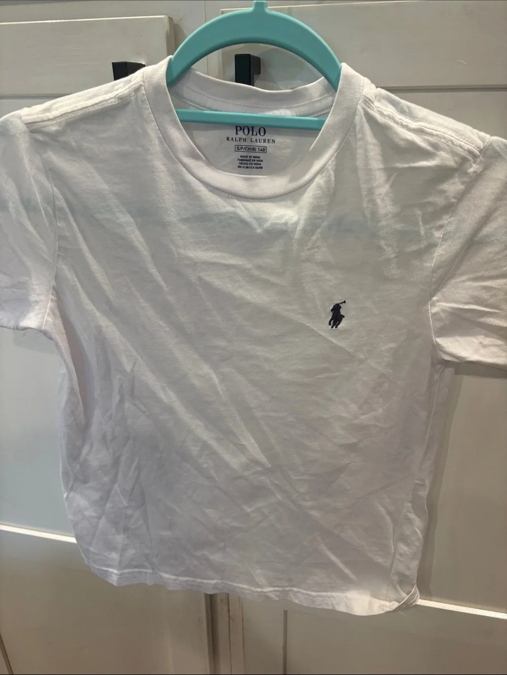 Polo by Ralph Lauren White Short Sleeve Tee with Navy Pony